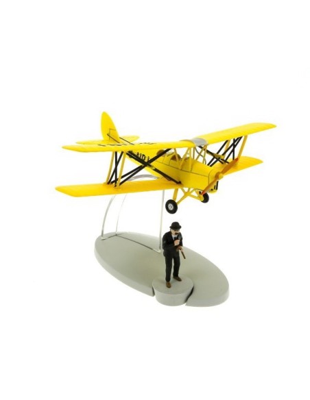 PLANE TINTIN 011 - Yellow acrobatic biplane from