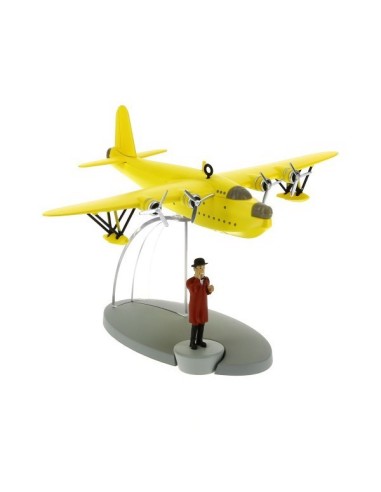 PLANE TINTIN 05- Yellow Seaplane & Nestor