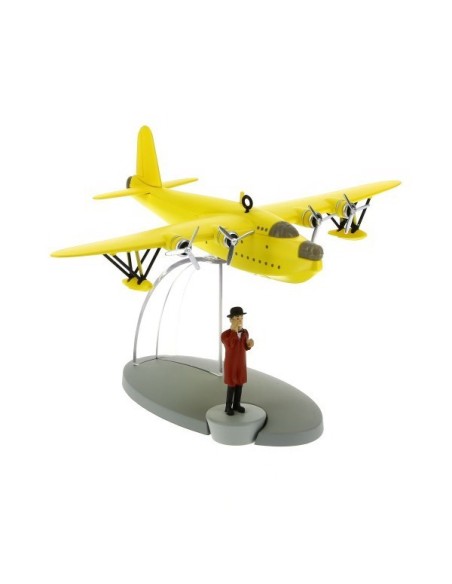 PLANE TINTIN 05- Yellow Seaplane & Nestor