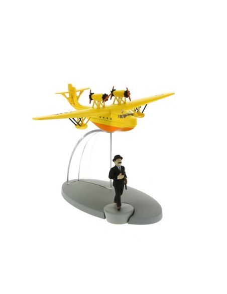 PLANE TINTIN  25-HYDRAVION JAUNE (SY-AMO)