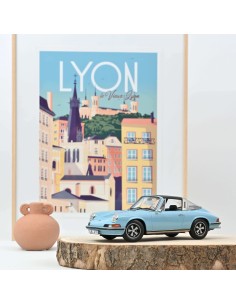 1:18 PORSCHE 911 S TARGA 1973 LIGHT BLUE