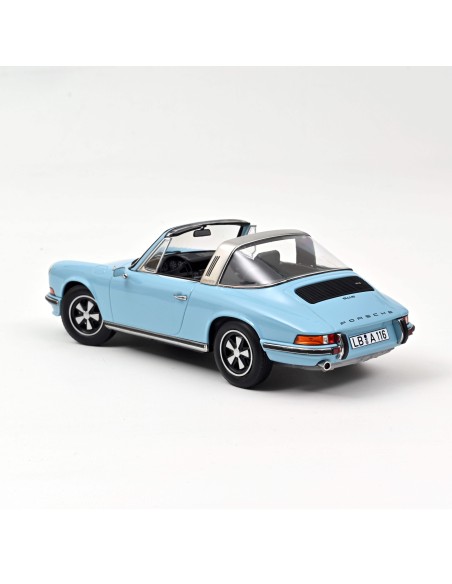 1:18 PORSCHE 911 S TARGA 1973 LIGHT BLUE