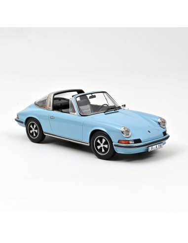 1:18 PORSCHE 911 S TARGA 1973 LIGHT BLUE