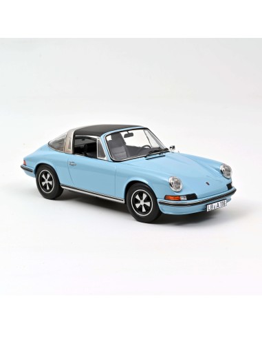 1:18 PORSCHE 911 S TARGA 1973 LIGHT BLUE