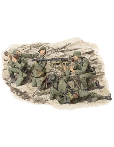 1:35 GERMAN MG42 HEAVY MACHINE GUN TEAM