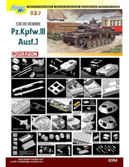 1:35 Pz.Kpfw.III Ausf.J (w/Magic Track)