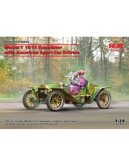 1:24 Model T 1911 Speedster with American