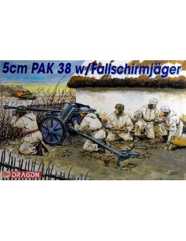 1:35 5CM PAK 38 W/FALLSCHIRMJAGER