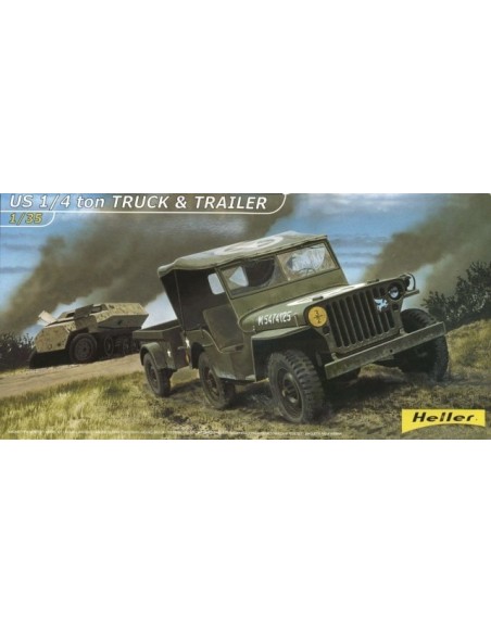 1:35 US 1/4 TON TRUCK & TRAILER