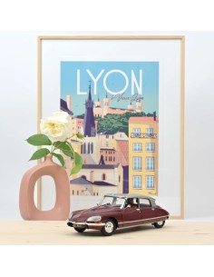 118 CITROEN DS 23 PALLAS 1972 GRENADE RED  GREY