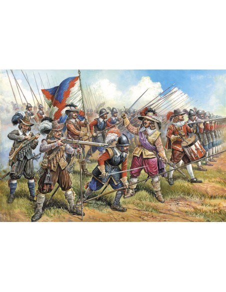 1:72 Autrian Musketeers and Pikemen, 17th century