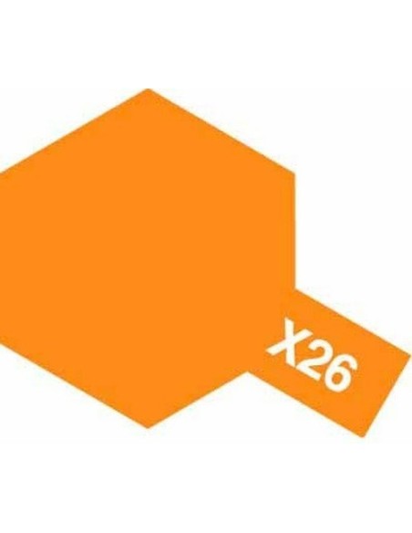 Acrylic Mini X-26 Clear Orange x6