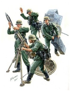 1:35 German 120mm Mortar 42 w/Trailer