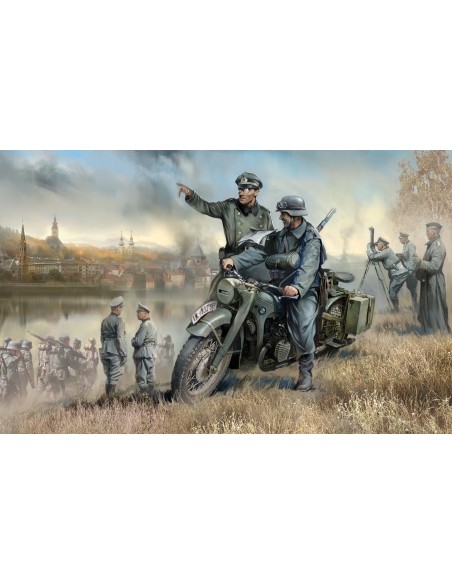 1:35 German WWII single Motorcycle R12