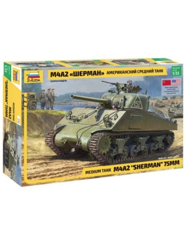 1:35 M4A2 SHERMAN 75MM-MEDIUM US TANK  WWII