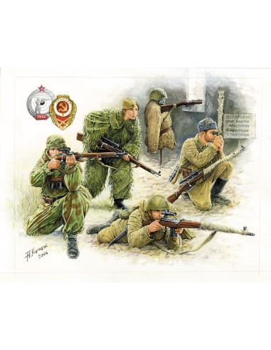 1:35 Soviet Sniper Team