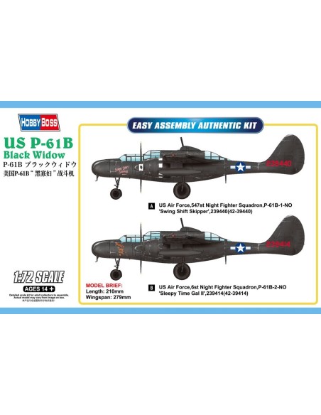 1:72  US P-61B BLACK WIDOW