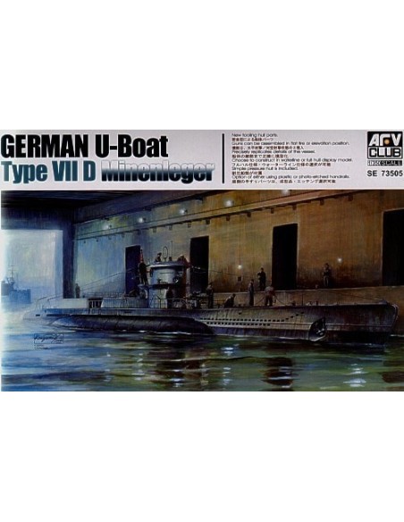 1:350 GERMAN U-BOAT TYPE 7/D