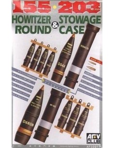 1:35 105/203mm HOWITZER ROUND&STOWAGE CASE