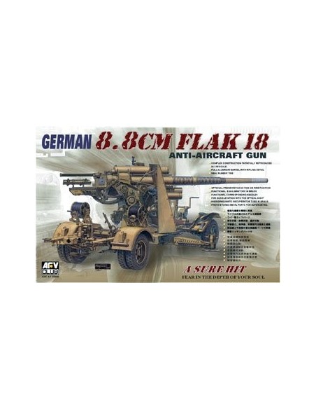 1:35 German 8.8cm Flak 18 Anti-aircraft gun