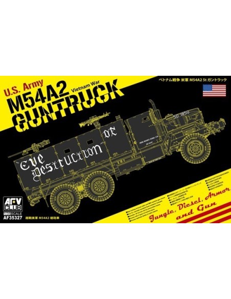 1:35 M54A2 5-TON GUN TRUCK EVE DESTRUCTION