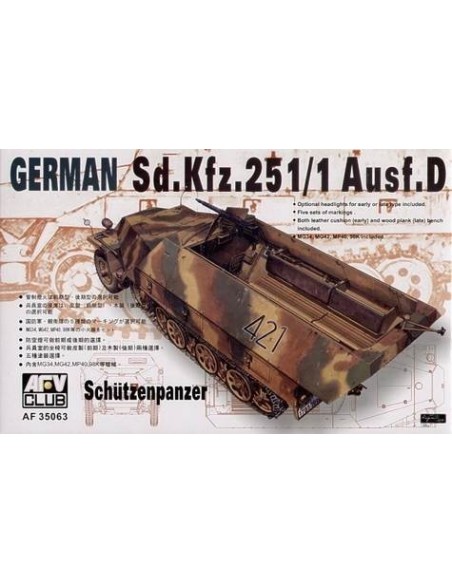 1:35 Sdkfz251 D/1 Half Truck Schutzenpanzer