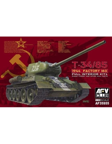 1:35 T-34/85 Model 1944 Factory No.183 with transp