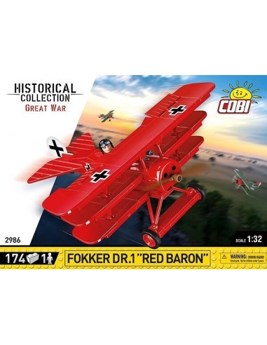 174 PCS HC GREAT WAR FOKKER DR.1 RED BARON