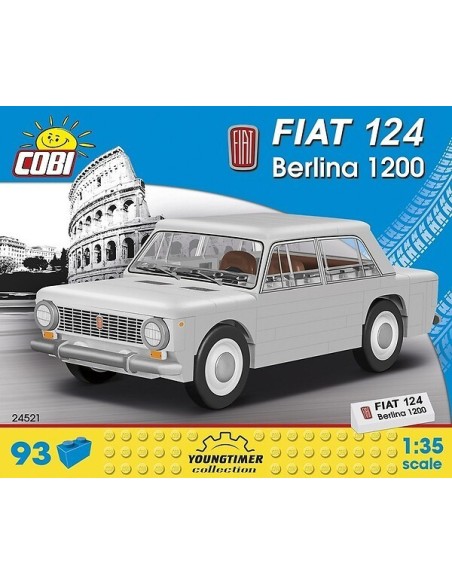 93 PCS CARS FIAT 124 BERLINA 1200