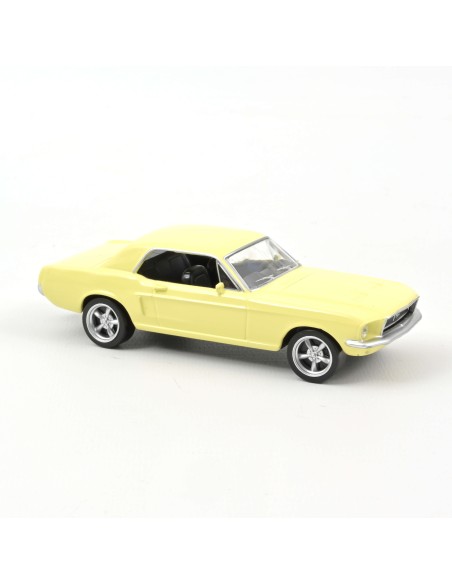 1:43 FORD MUSTANG 1968 LIGHT YELLOW AND X4