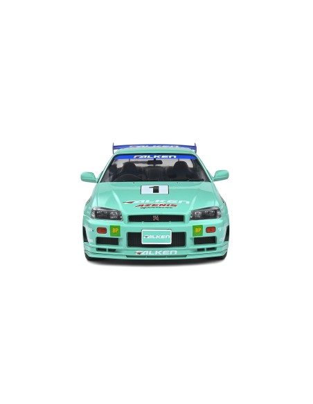 1:18 NISSAN SKYLINE R34 GT-R FALKEN DRIFT LIVERY