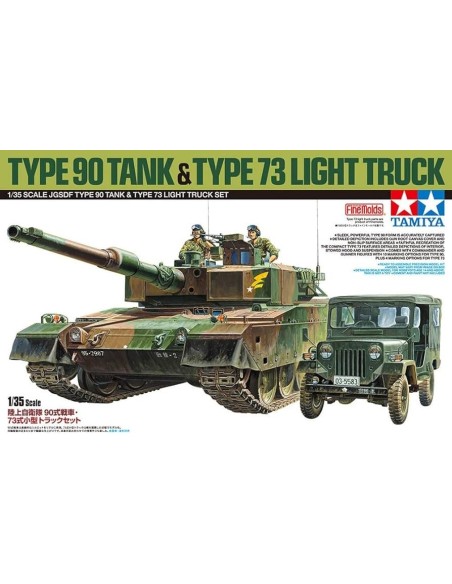 1:35 JGSDF TYPE 90 TANK & TYPE 73 LIGHT T