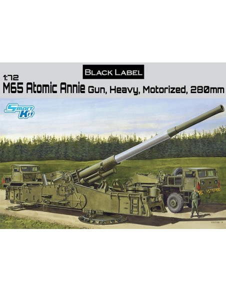 1:72 M65 ATOMIC ANNIE GUN, HEAVY, MOTORIZED, 280MM