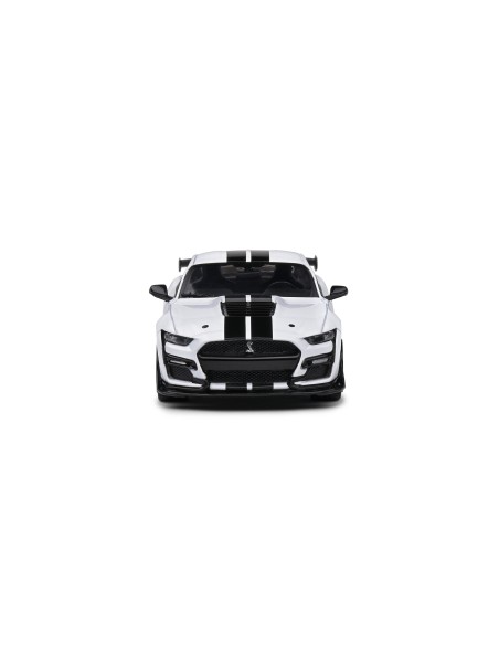 143 SHELBY MUUSTANG GT500 STRIPES BLACK WHITE