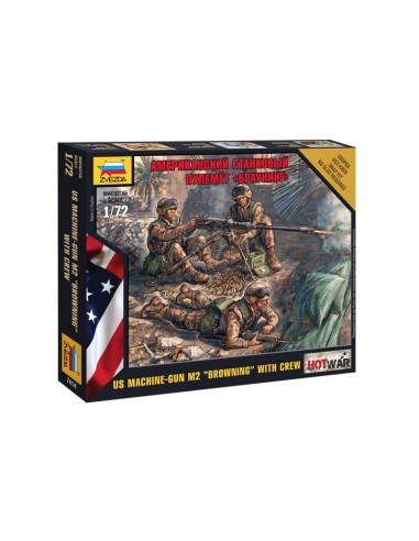 1:72 US Machine gun "Browning" w/Crew (modern)