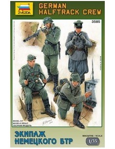 1:35 German Halftrack Crew