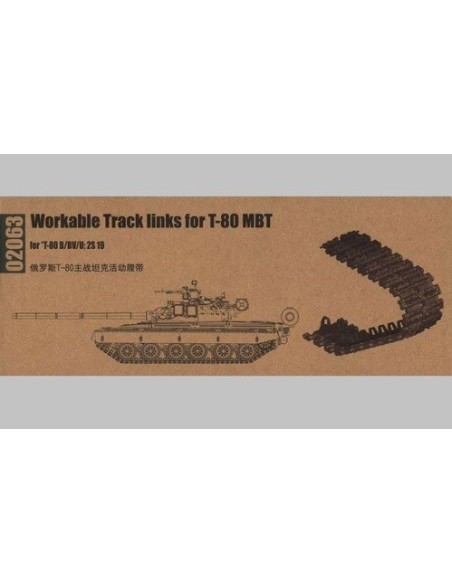 1:35 Workable Track Links for T-80 MBT
